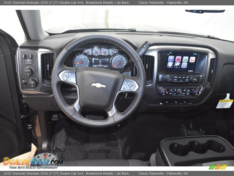 2015 Chevrolet Silverado 1500 LT Z71 Double Cab 4x4 Brownstone Metallic / Jet Black Photo #12