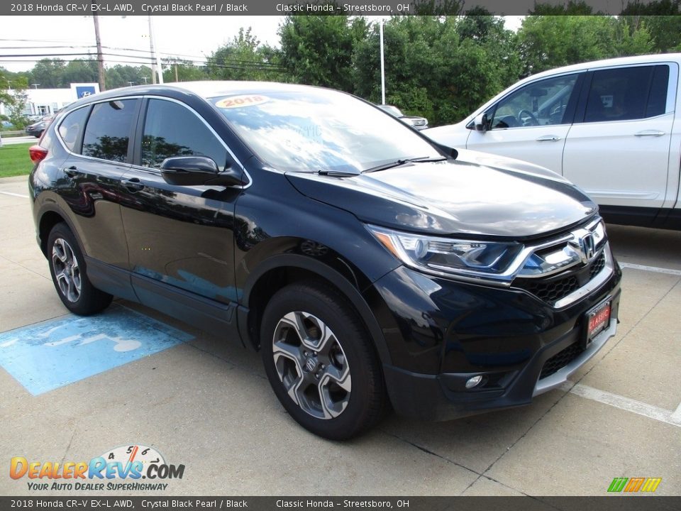 2018 Honda CR-V EX-L AWD Crystal Black Pearl / Black Photo #3