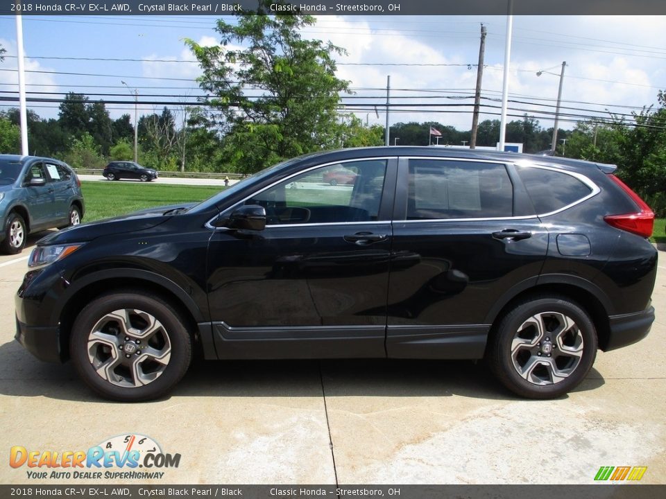 2018 Honda CR-V EX-L AWD Crystal Black Pearl / Black Photo #4