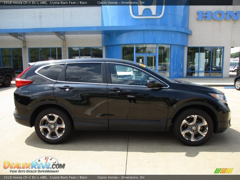 2018 Honda CR-V EX-L AWD Crystal Black Pearl / Black Photo #7