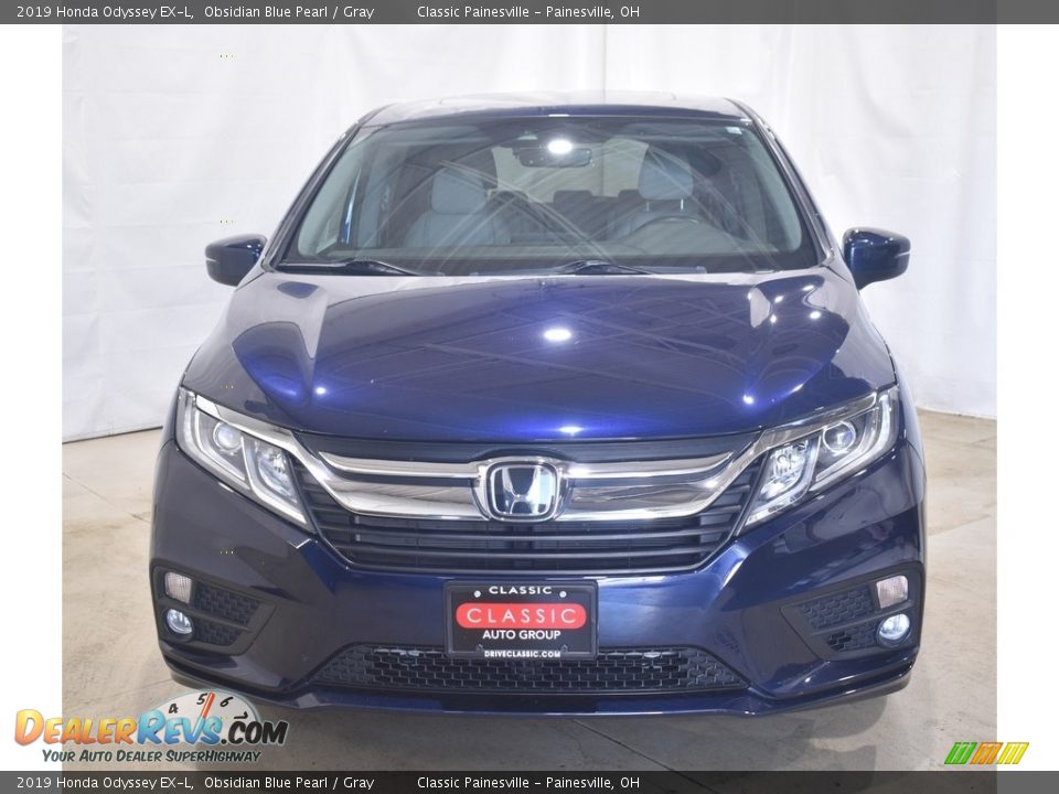 2019 Honda Odyssey EX-L Obsidian Blue Pearl / Gray Photo #4