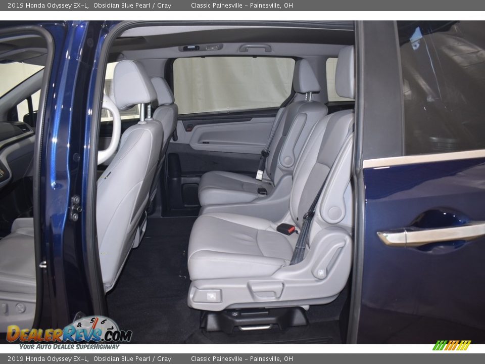 2019 Honda Odyssey EX-L Obsidian Blue Pearl / Gray Photo #9