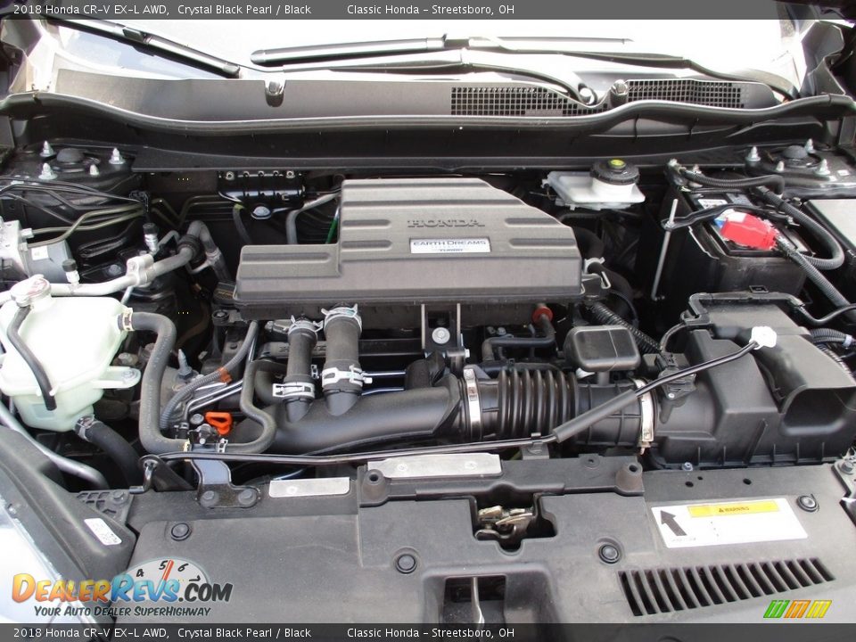 2018 Honda CR-V EX-L AWD Crystal Black Pearl / Black Photo #13