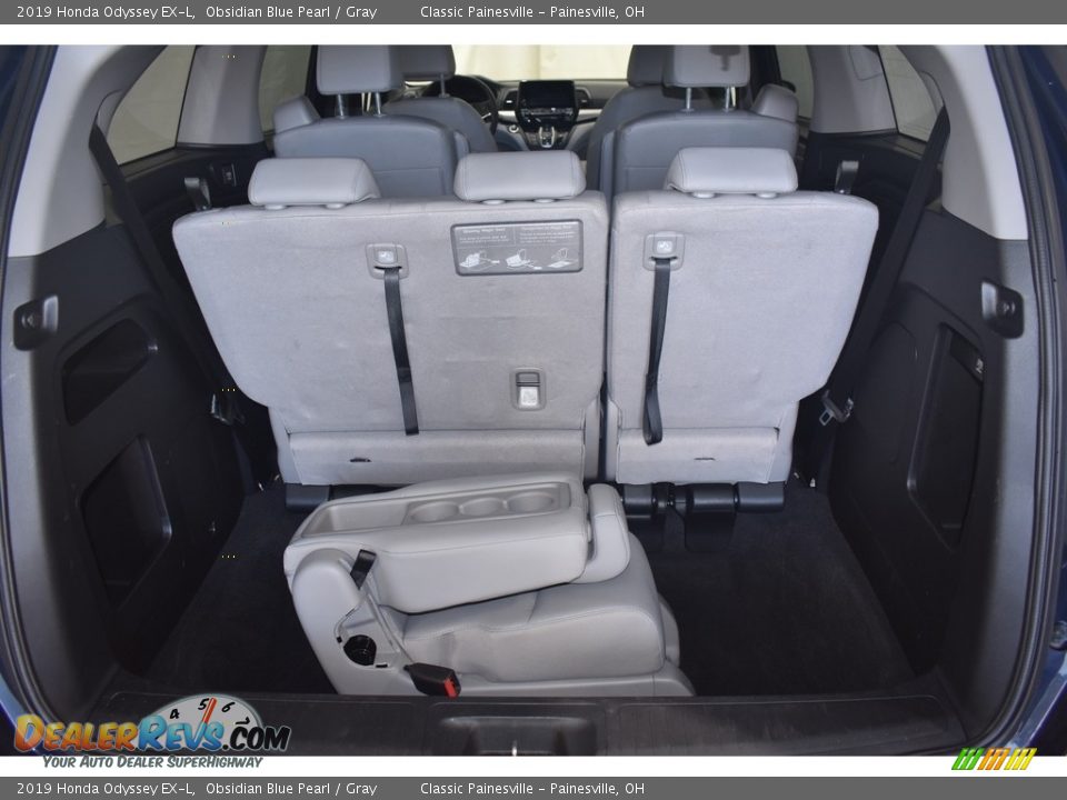2019 Honda Odyssey EX-L Obsidian Blue Pearl / Gray Photo #11