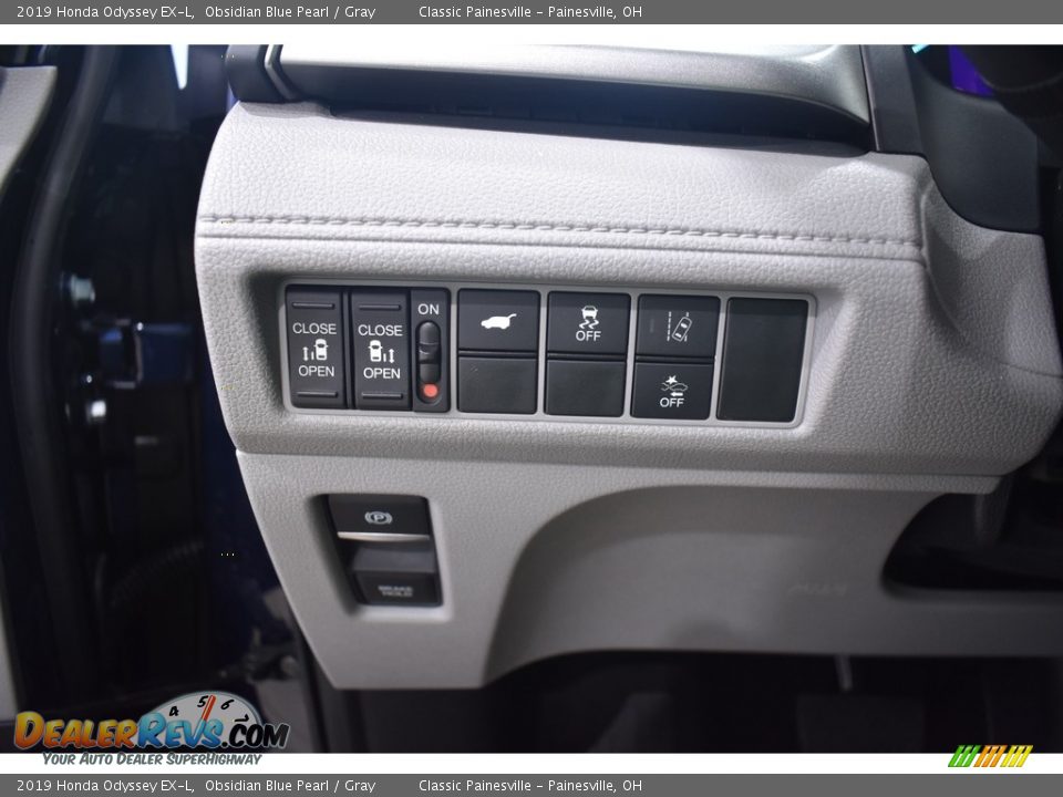 2019 Honda Odyssey EX-L Obsidian Blue Pearl / Gray Photo #13