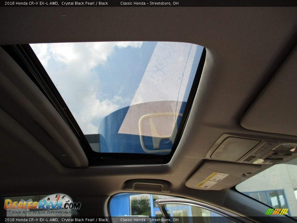 2018 Honda CR-V EX-L AWD Crystal Black Pearl / Black Photo #17