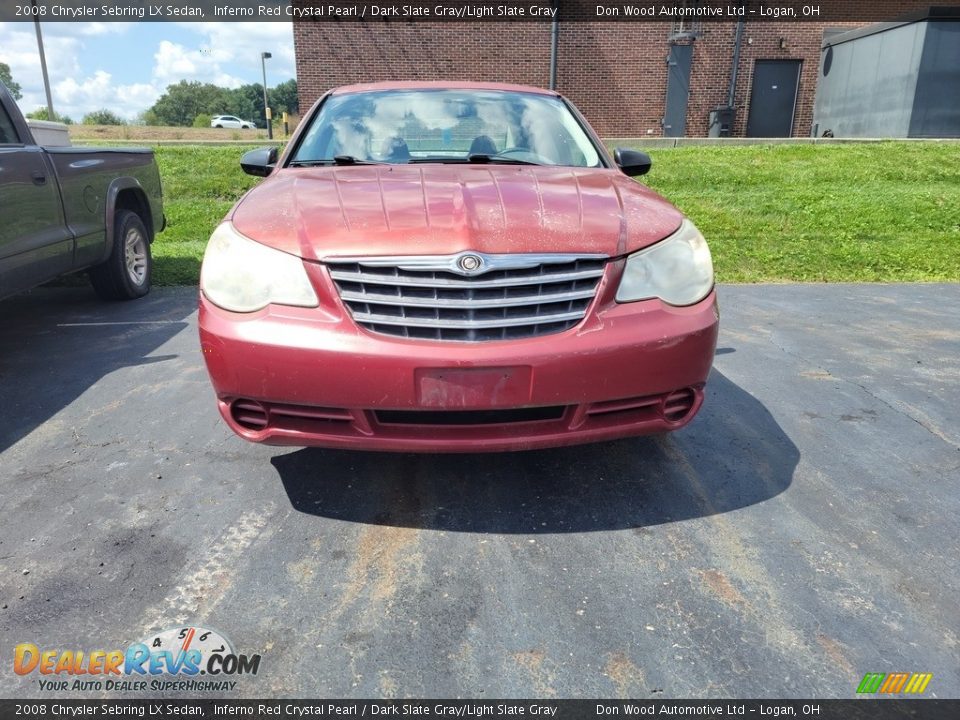 2008 Chrysler Sebring LX Sedan Inferno Red Crystal Pearl / Dark Slate Gray/Light Slate Gray Photo #2