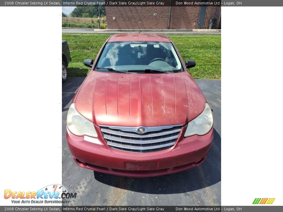 2008 Chrysler Sebring LX Sedan Inferno Red Crystal Pearl / Dark Slate Gray/Light Slate Gray Photo #3