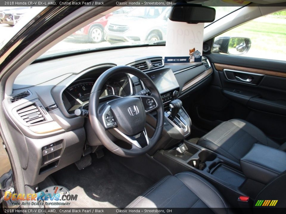 2018 Honda CR-V EX-L AWD Crystal Black Pearl / Black Photo #27