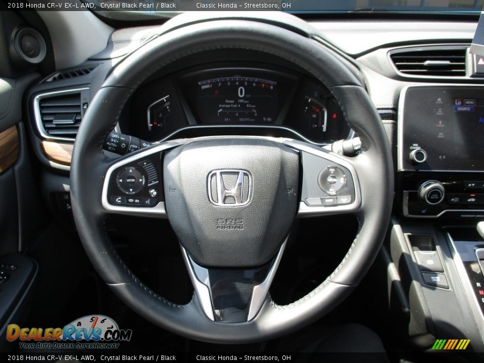 2018 Honda CR-V EX-L AWD Crystal Black Pearl / Black Photo #30
