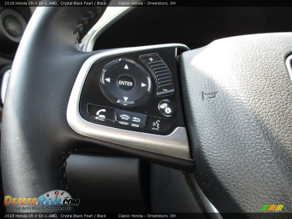 2018 Honda CR-V EX-L AWD Crystal Black Pearl / Black Photo #31