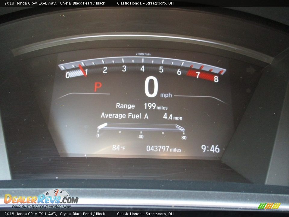 2018 Honda CR-V EX-L AWD Crystal Black Pearl / Black Photo #33