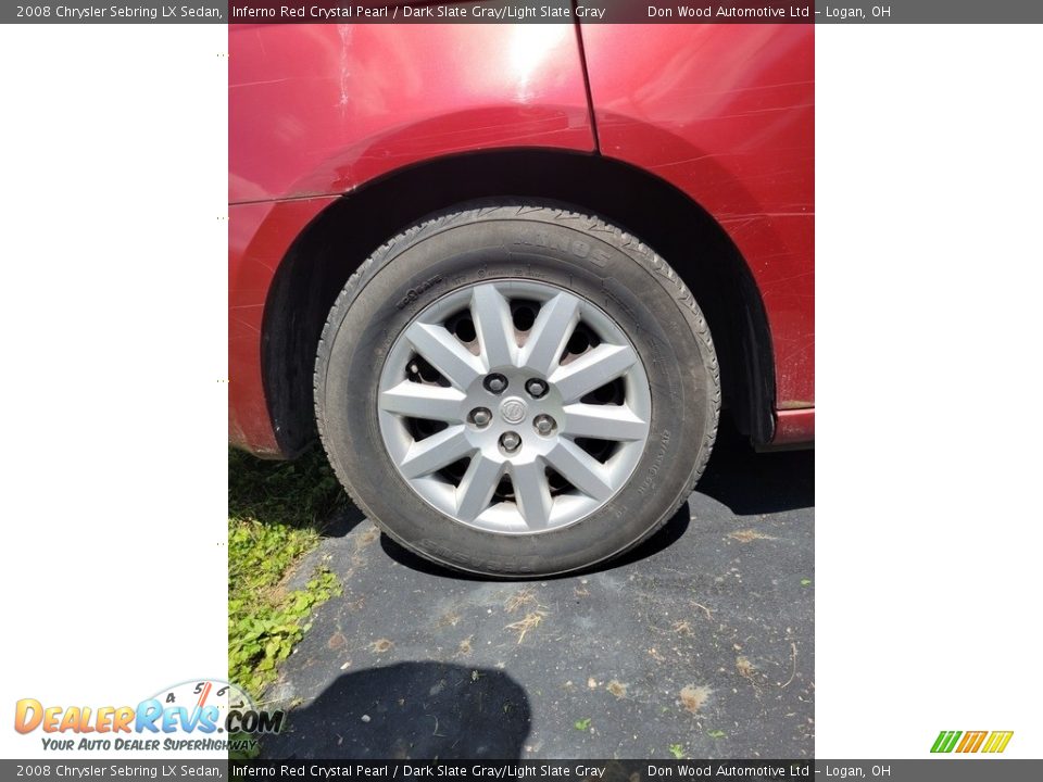 2008 Chrysler Sebring LX Sedan Inferno Red Crystal Pearl / Dark Slate Gray/Light Slate Gray Photo #10