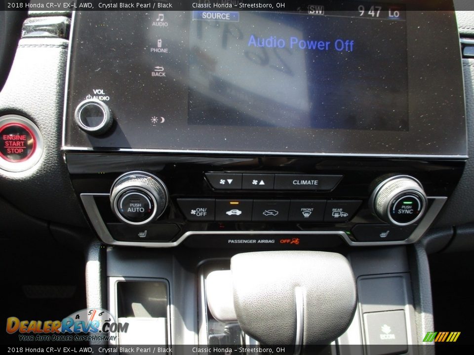 2018 Honda CR-V EX-L AWD Crystal Black Pearl / Black Photo #35