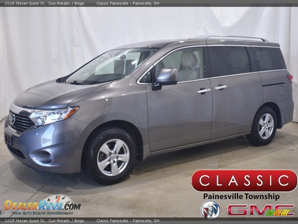 2016 Nissan Quest SV Gun Metallic / Beige Photo #1