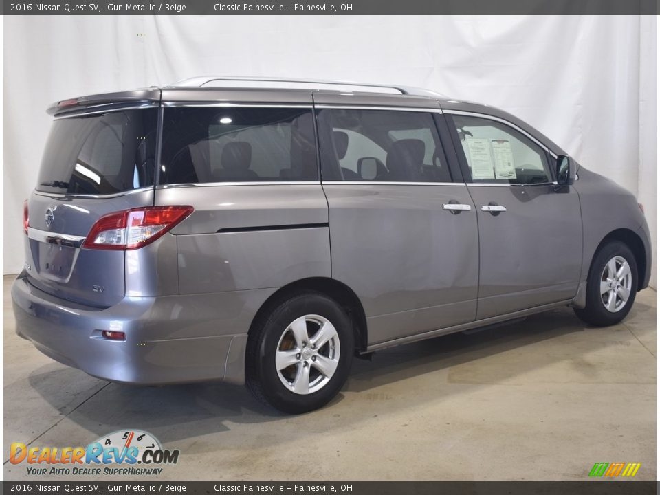 2016 Nissan Quest SV Gun Metallic / Beige Photo #2