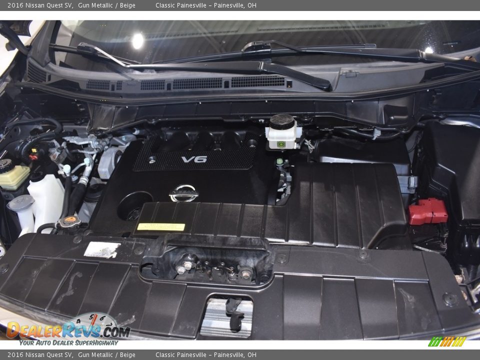 2016 Nissan Quest SV Gun Metallic / Beige Photo #6