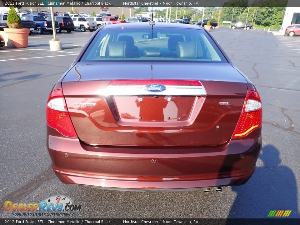 2012 Ford Fusion SEL Cinnamon Metallic / Charcoal Black Photo #6