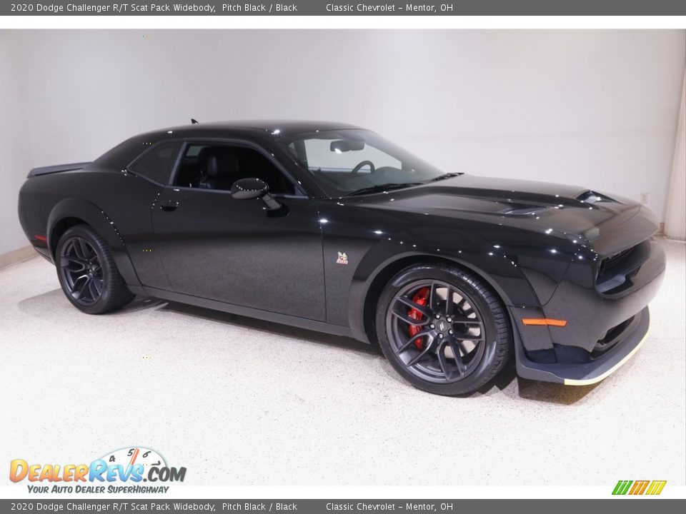 2020 Dodge Challenger R/T Scat Pack Widebody Pitch Black / Black Photo #1