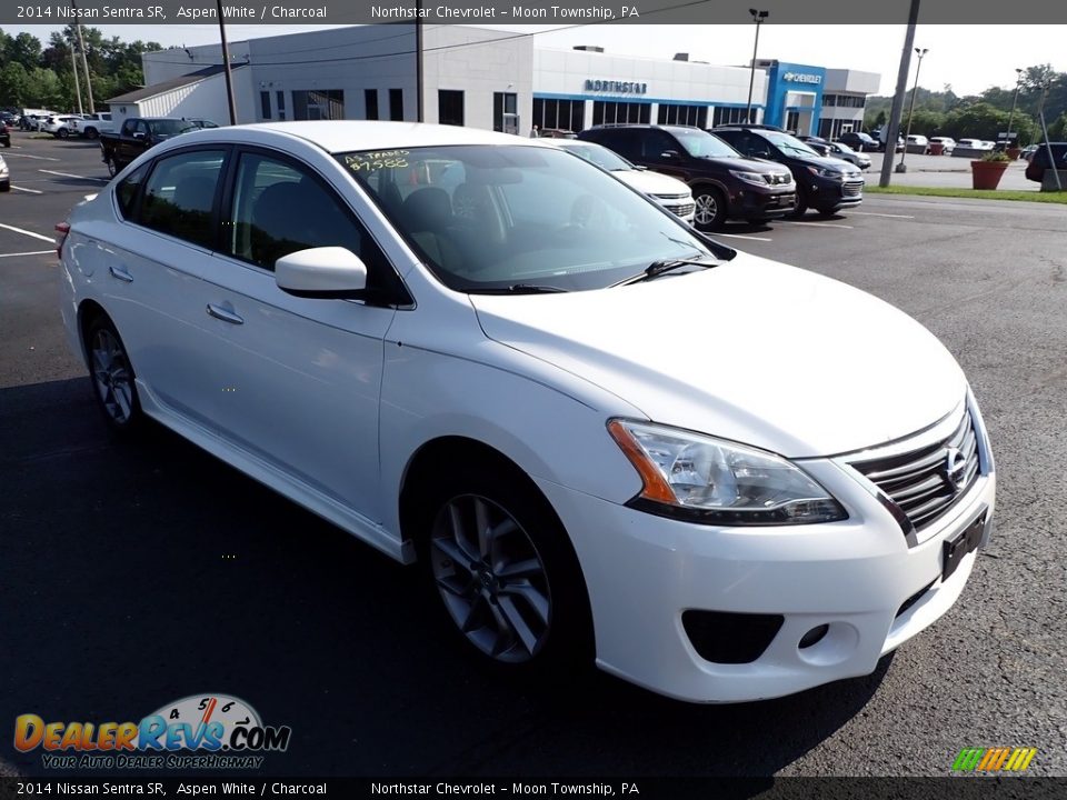 2014 Nissan Sentra SR Aspen White / Charcoal Photo #5