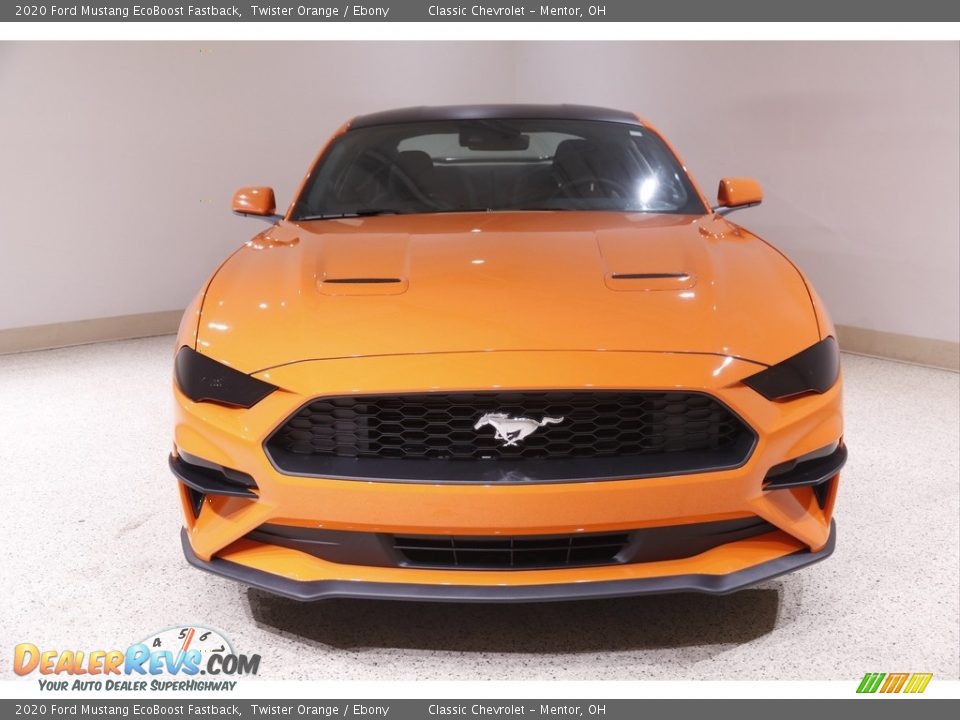 2020 Ford Mustang EcoBoost Fastback Twister Orange / Ebony Photo #2