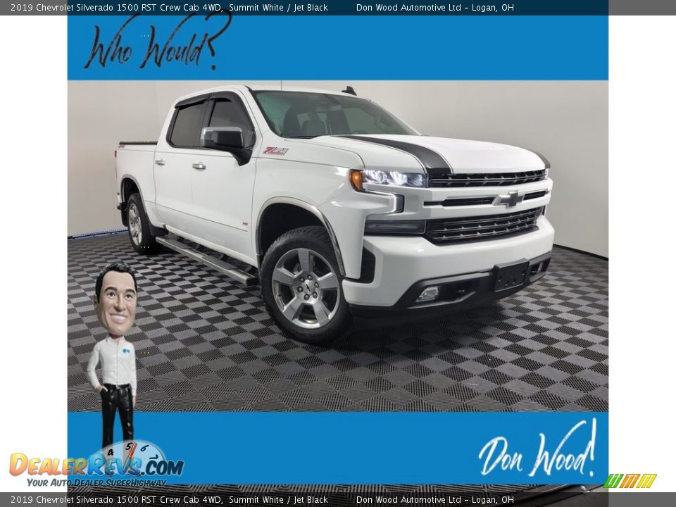 2019 Chevrolet Silverado 1500 RST Crew Cab 4WD Summit White / Jet Black Photo #1