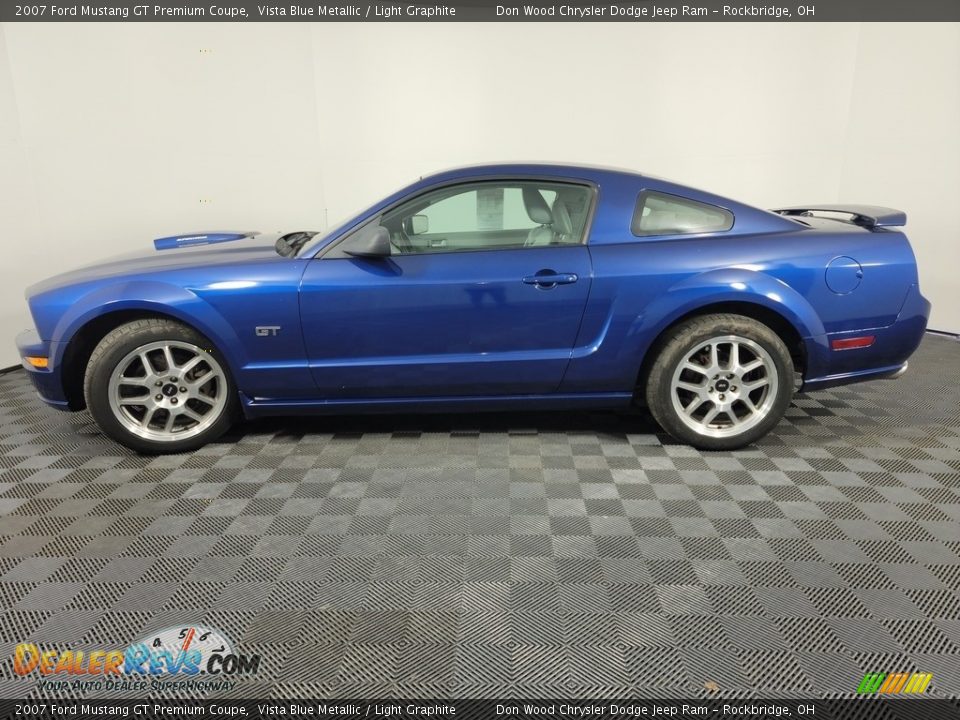 2007 Ford Mustang GT Premium Coupe Vista Blue Metallic / Light Graphite Photo #5