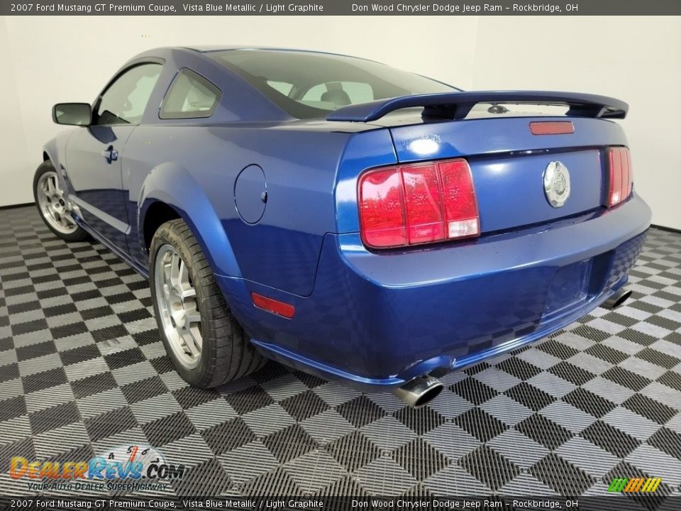 2007 Ford Mustang GT Premium Coupe Vista Blue Metallic / Light Graphite Photo #6