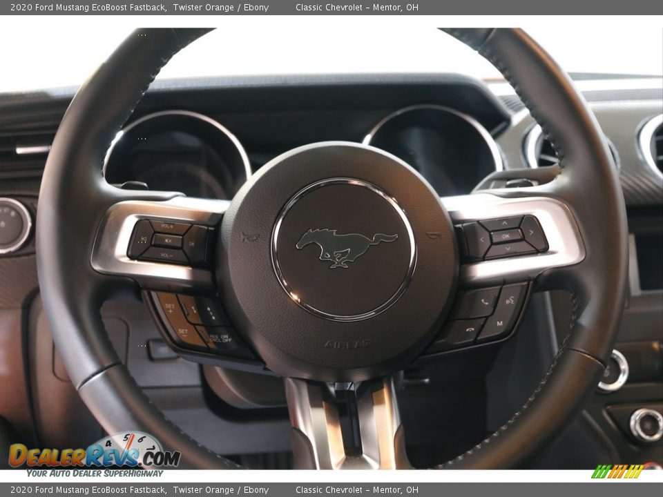 2020 Ford Mustang EcoBoost Fastback Steering Wheel Photo #7