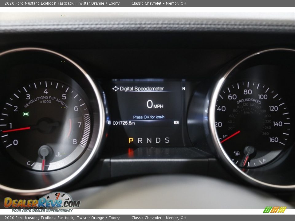 2020 Ford Mustang EcoBoost Fastback Gauges Photo #8