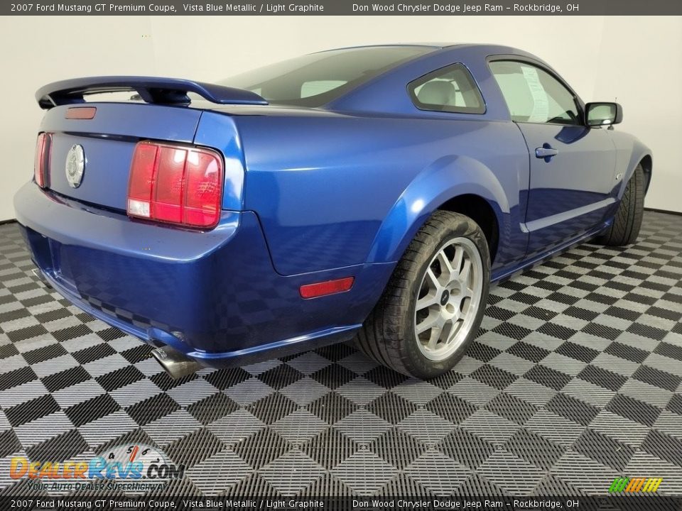 2007 Ford Mustang GT Premium Coupe Vista Blue Metallic / Light Graphite Photo #8