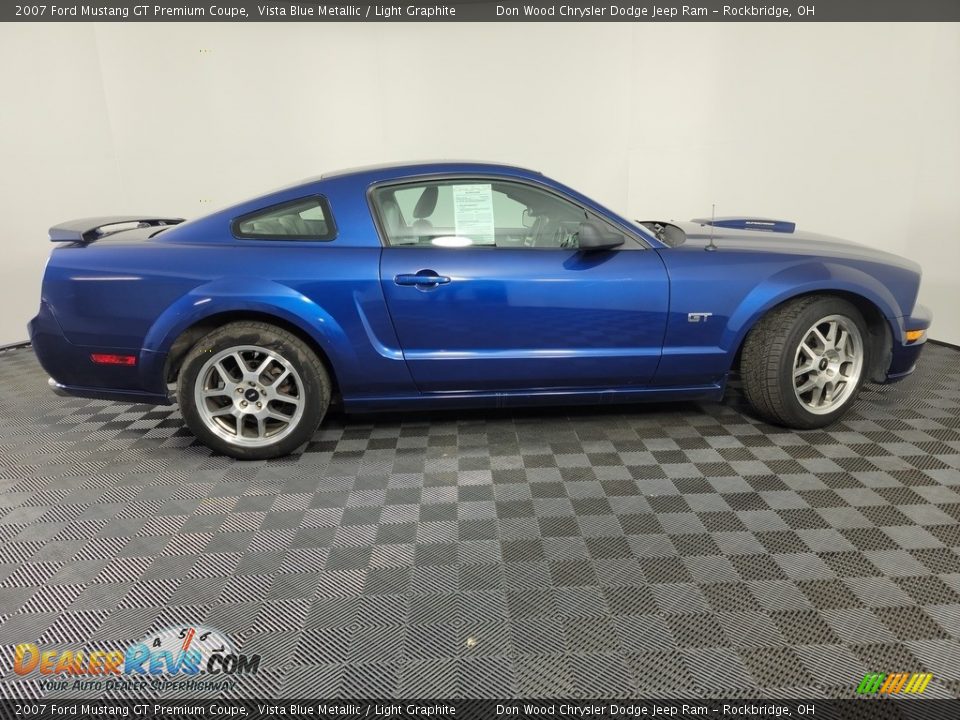 2007 Ford Mustang GT Premium Coupe Vista Blue Metallic / Light Graphite Photo #9