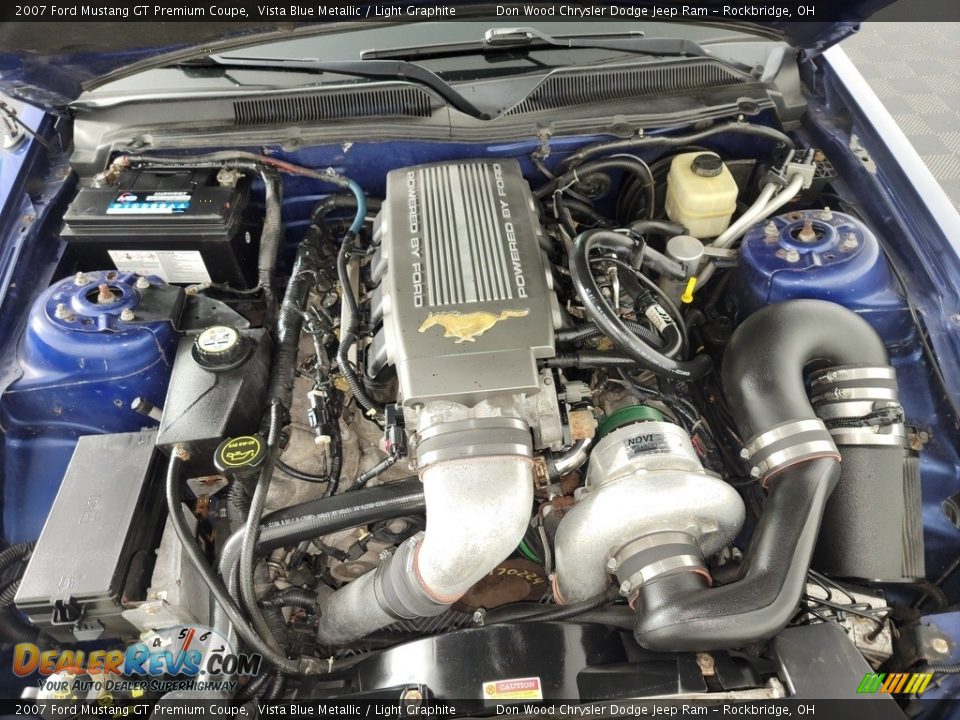 2007 Ford Mustang GT Premium Coupe Vista Blue Metallic / Light Graphite Photo #11
