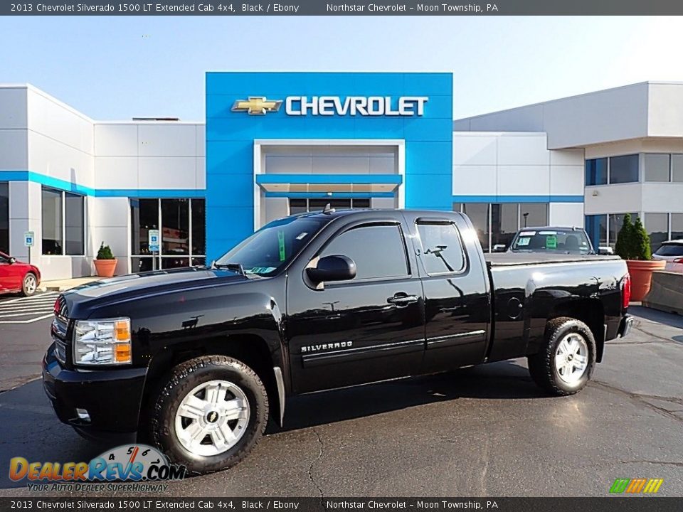 2013 Chevrolet Silverado 1500 LT Extended Cab 4x4 Black / Ebony Photo #1