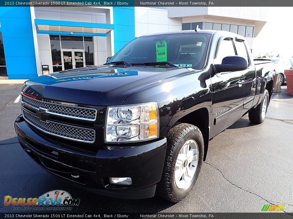 2013 Chevrolet Silverado 1500 LT Extended Cab 4x4 Black / Ebony Photo #2