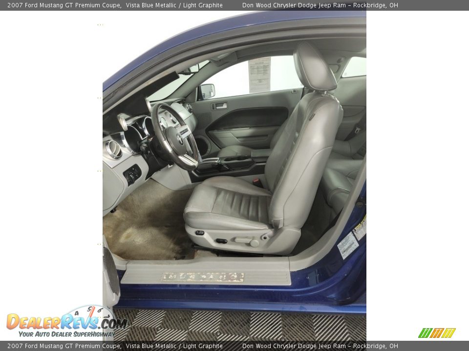 2007 Ford Mustang GT Premium Coupe Vista Blue Metallic / Light Graphite Photo #14