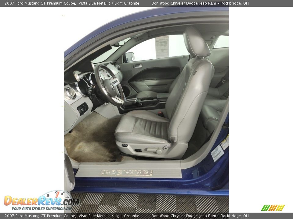 2007 Ford Mustang GT Premium Coupe Vista Blue Metallic / Light Graphite Photo #14