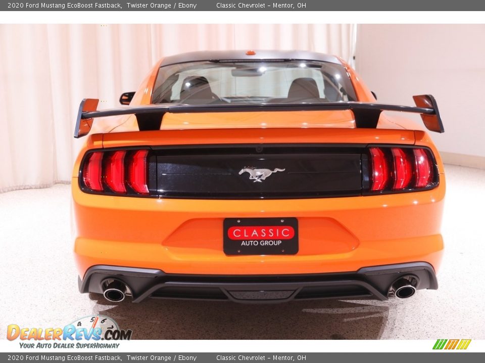 2020 Ford Mustang EcoBoost Fastback Twister Orange / Ebony Photo #16