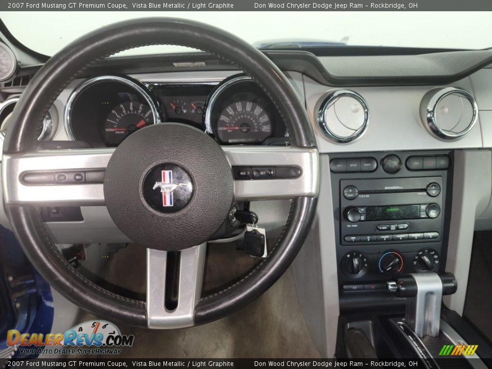 2007 Ford Mustang GT Premium Coupe Vista Blue Metallic / Light Graphite Photo #16