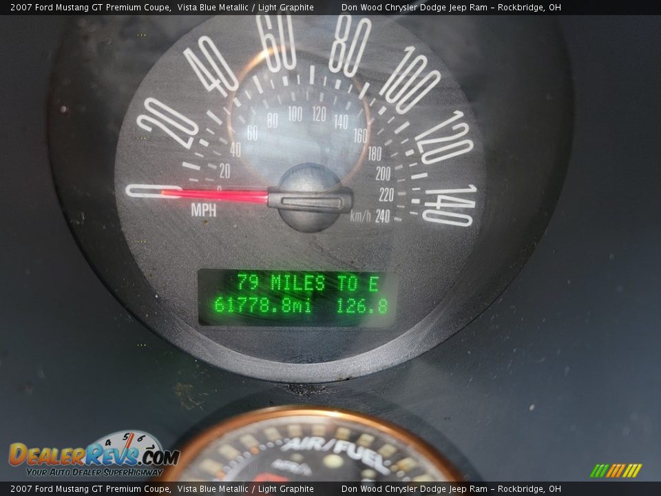 2007 Ford Mustang GT Premium Coupe Vista Blue Metallic / Light Graphite Photo #25