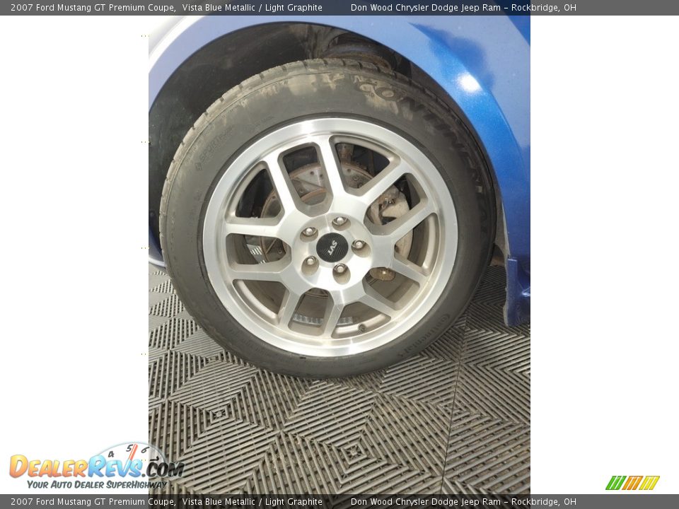 2007 Ford Mustang GT Premium Coupe Vista Blue Metallic / Light Graphite Photo #27