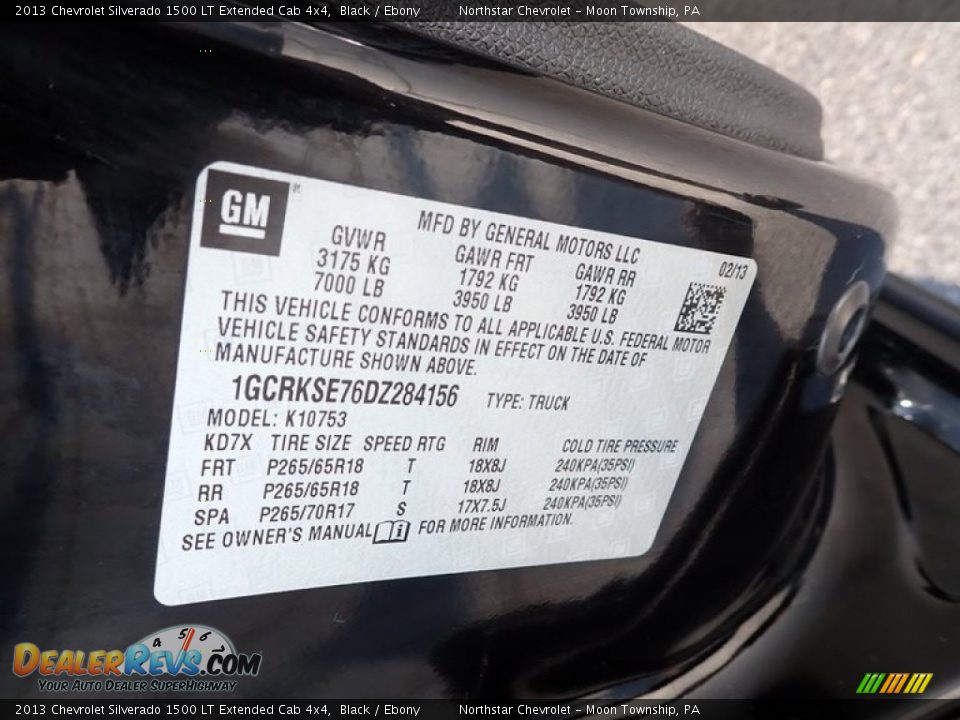2013 Chevrolet Silverado 1500 LT Extended Cab 4x4 Black / Ebony Photo #29
