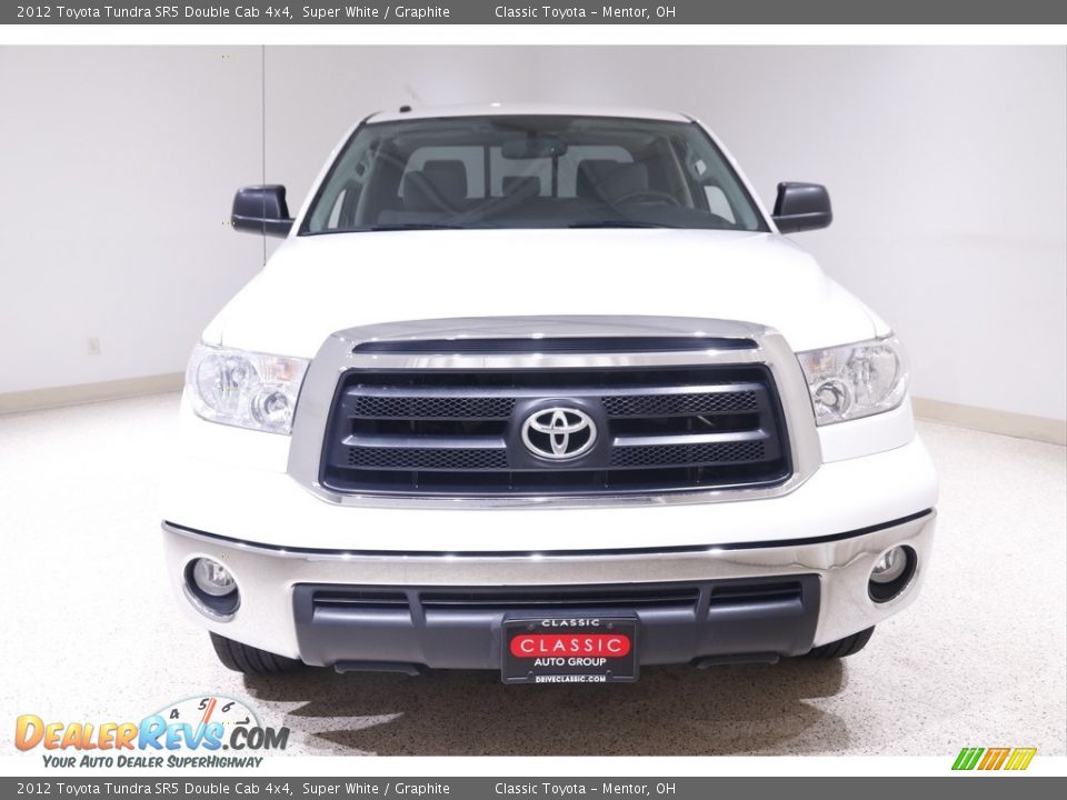 2012 Toyota Tundra SR5 Double Cab 4x4 Super White / Graphite Photo #2