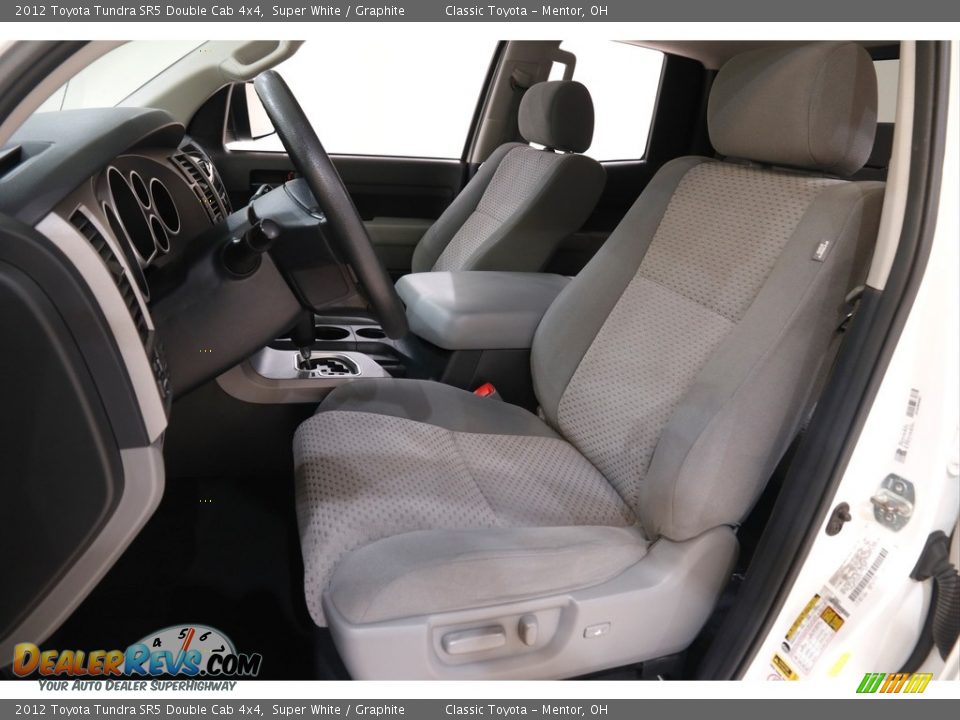 2012 Toyota Tundra SR5 Double Cab 4x4 Super White / Graphite Photo #5