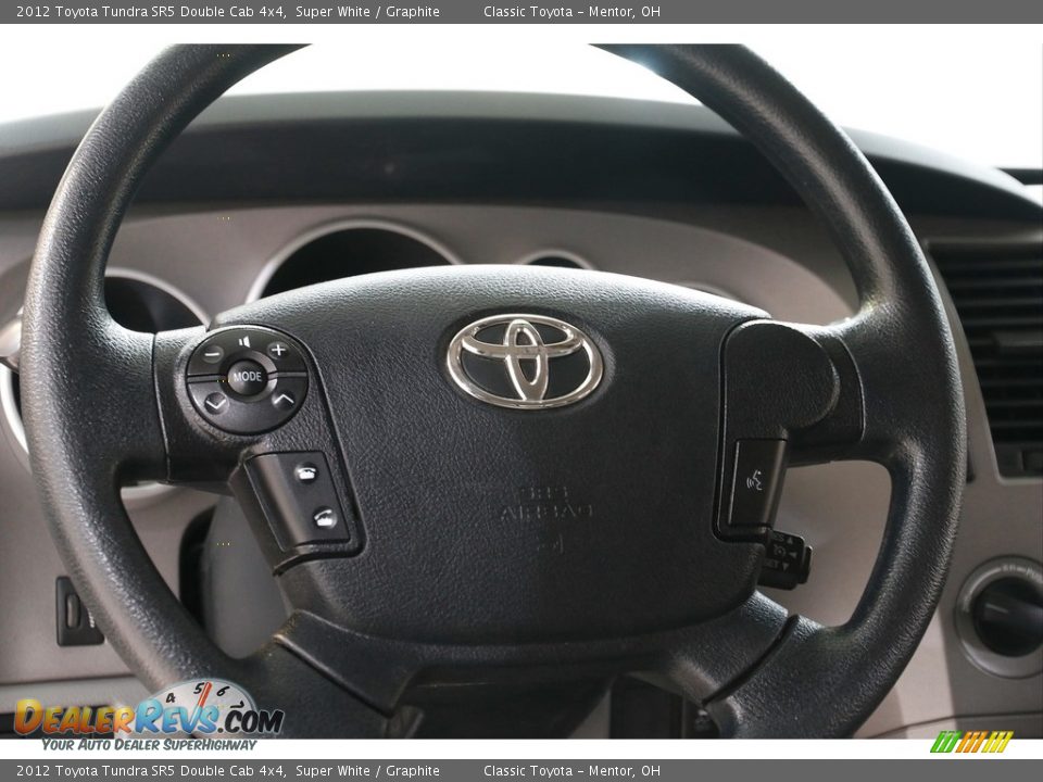2012 Toyota Tundra SR5 Double Cab 4x4 Super White / Graphite Photo #7