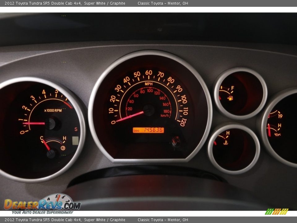 2012 Toyota Tundra SR5 Double Cab 4x4 Super White / Graphite Photo #8
