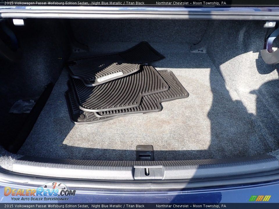 2015 Volkswagen Passat Wolfsburg Edition Sedan Night Blue Metallic / Titan Black Photo #7