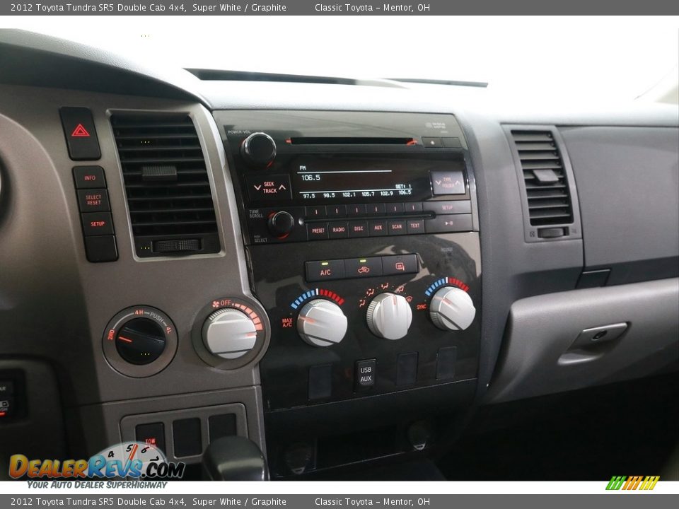 2012 Toyota Tundra SR5 Double Cab 4x4 Super White / Graphite Photo #9