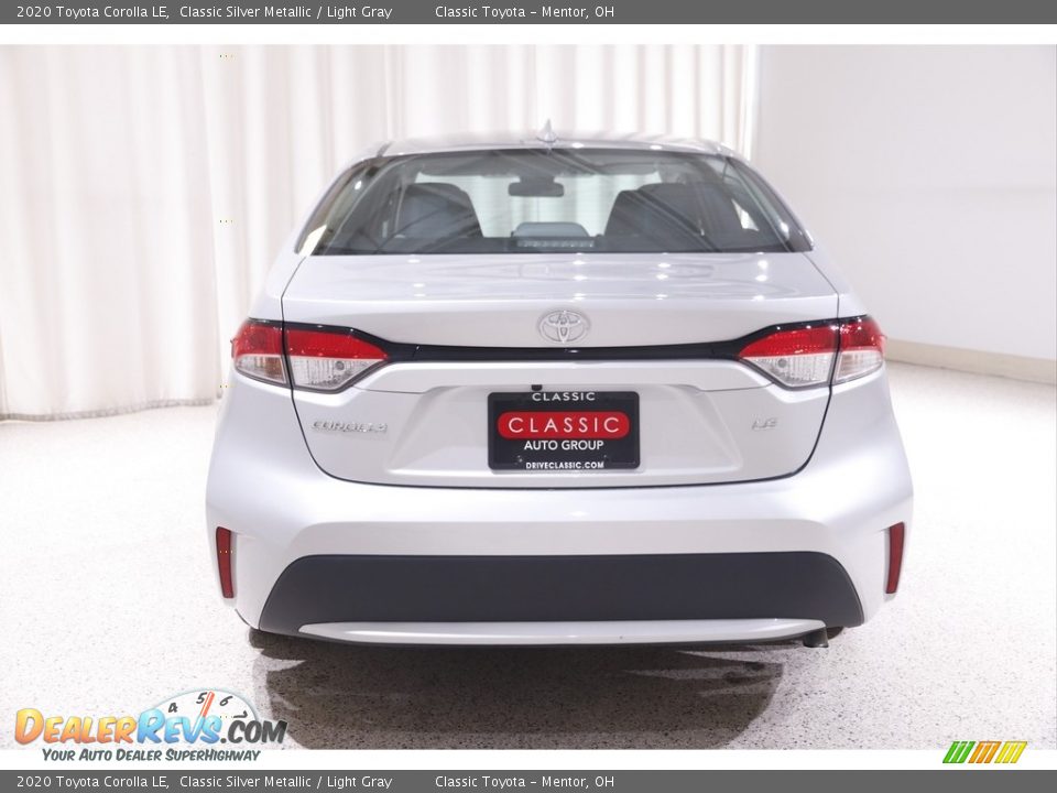 2020 Toyota Corolla LE Classic Silver Metallic / Light Gray Photo #16