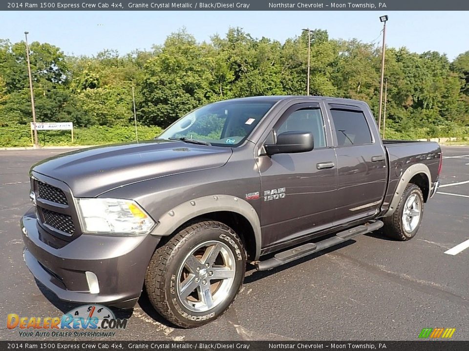 2014 Ram 1500 Express Crew Cab 4x4 Granite Crystal Metallic / Black/Diesel Gray Photo #1